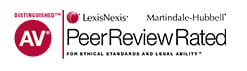 LexisNexis Martindale-Hubbell | Distinguished AV | Peer Review Rated For Ethical Standards And Legal Ability